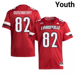 #82 Montavin Quisenberry UofL Red Jersey | Classic Swen Youth Player Football Gear 14227370