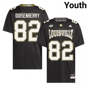 #82 Montavin Quisenberry Louisville Black For the Ville Jersey | Elite Swen Youth Player Football Gear 59906134