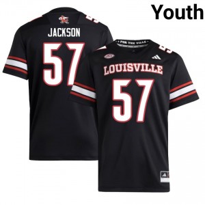 Durable Naeer Jackson #57 Cardinals Black Jersey | Youth University Football Embroidery Fan Gear 35264135