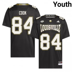 Black Payton Cook #84 UofL For the Ville Jersey | Youth High School Football Limited Swen 47916055