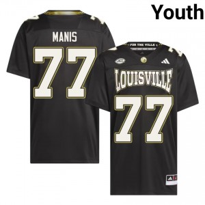 Ryan Manis #77 Cardinals For the Ville Jersey | Exclusive Black College Football Youth Swen 76105805