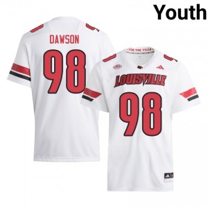 Sam Dawson #98 Louisville Jersey | Exclusive White College Football Youth Stitched 61457476