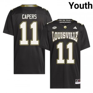 T.J. Capers #11 UL Cardinals For the Ville Jersey | Iconic Black College Football Youth Stitch 25837704