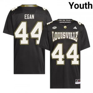 Louisville Travis Egan #44 Black For the Ville Jersey | Premium Swen NCAA Football Youth Apparel 14190294